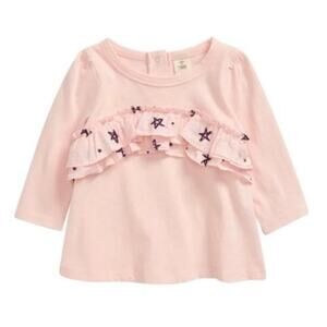 NWT Tucker + Tate Star Double Ruffle Top English Doodle Stars